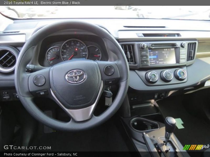 Electric Storm Blue / Black 2016 Toyota RAV4 LE