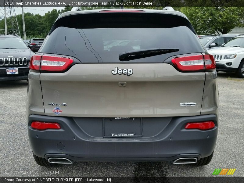 Light Brownstone Pearl / Black/Light Frost Beige 2016 Jeep Cherokee Latitude 4x4