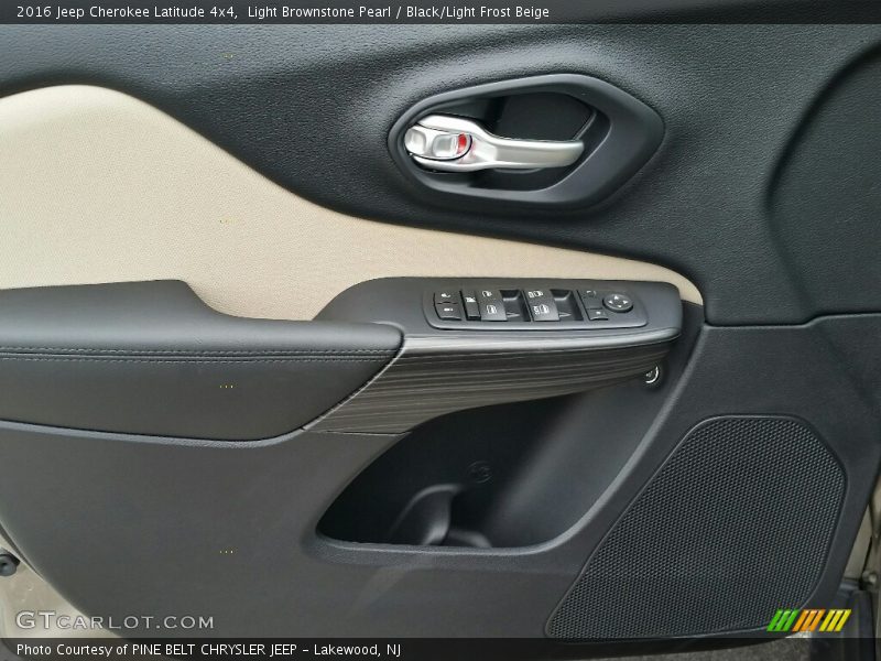 Light Brownstone Pearl / Black/Light Frost Beige 2016 Jeep Cherokee Latitude 4x4