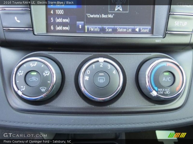 Electric Storm Blue / Black 2016 Toyota RAV4 LE