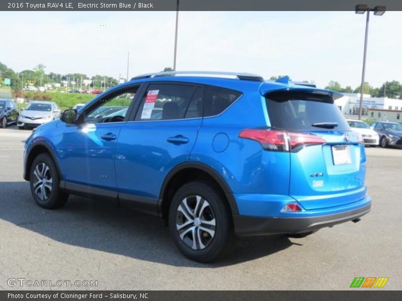 Electric Storm Blue / Black 2016 Toyota RAV4 LE