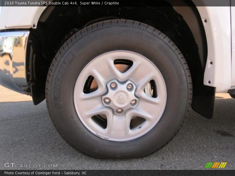 Super White / Graphite 2016 Toyota Tundra SR5 Double Cab 4x4