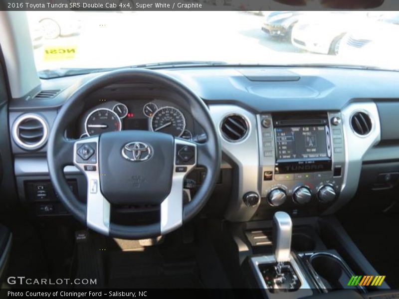 Super White / Graphite 2016 Toyota Tundra SR5 Double Cab 4x4