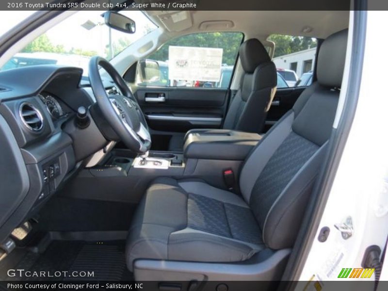 Super White / Graphite 2016 Toyota Tundra SR5 Double Cab 4x4