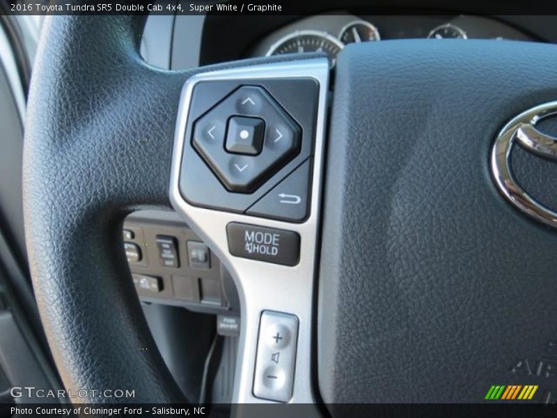 Super White / Graphite 2016 Toyota Tundra SR5 Double Cab 4x4
