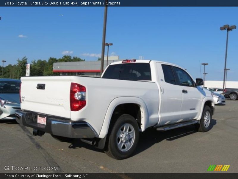 Super White / Graphite 2016 Toyota Tundra SR5 Double Cab 4x4