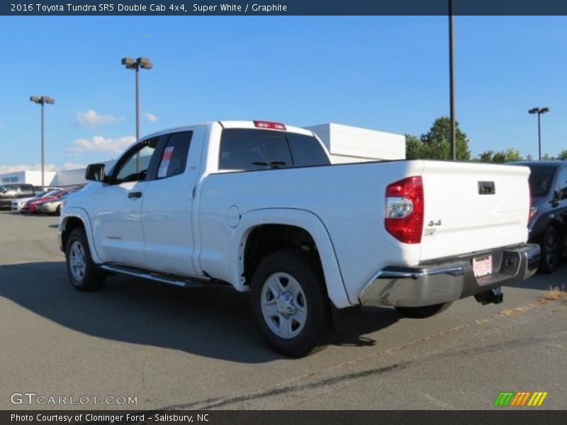Super White / Graphite 2016 Toyota Tundra SR5 Double Cab 4x4