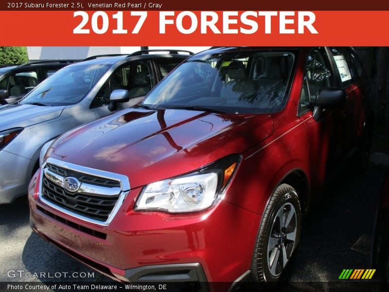 Venetian Red Pearl / Gray 2017 Subaru Forester 2.5i