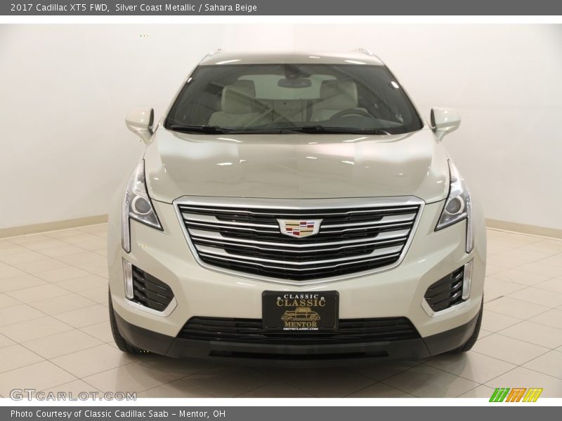 Silver Coast Metallic / Sahara Beige 2017 Cadillac XT5 FWD