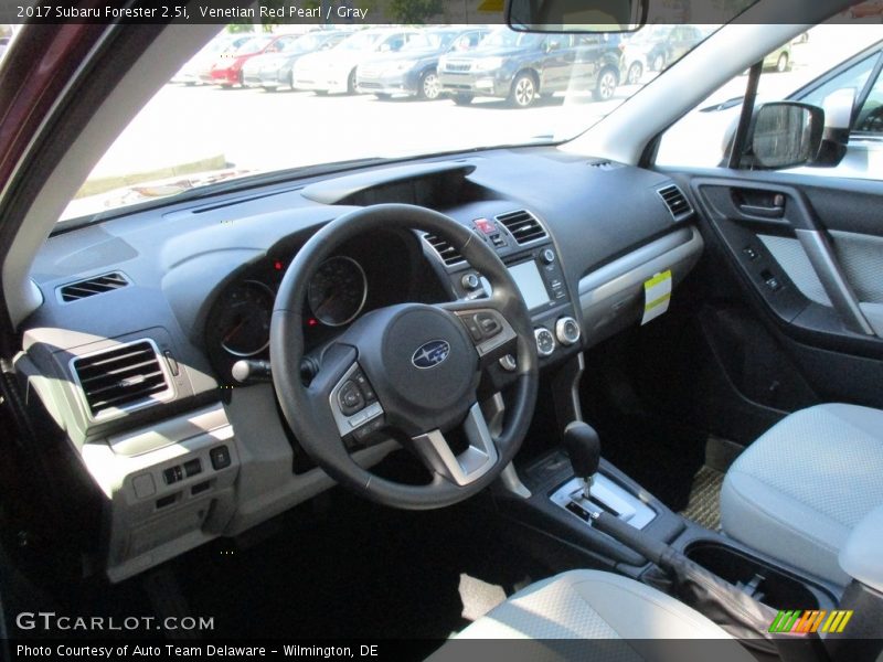 Venetian Red Pearl / Gray 2017 Subaru Forester 2.5i
