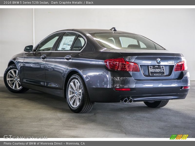 Dark Graphite Metallic / Black 2016 BMW 5 Series 528i Sedan