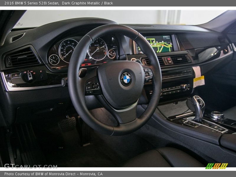 Dark Graphite Metallic / Black 2016 BMW 5 Series 528i Sedan