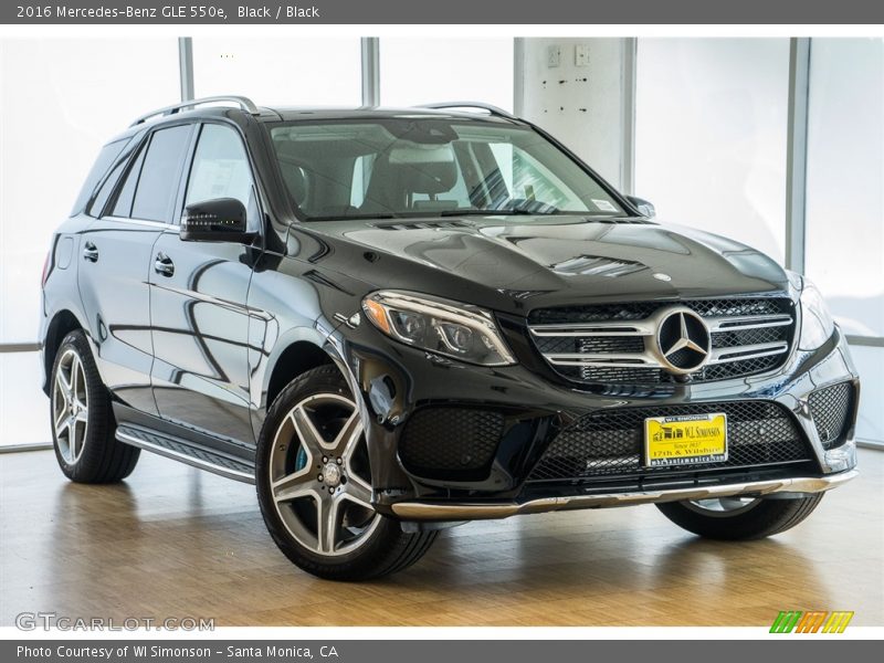 Black / Black 2016 Mercedes-Benz GLE 550e