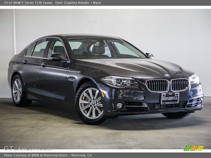 Dark Graphite Metallic / Black 2016 BMW 5 Series 528i Sedan