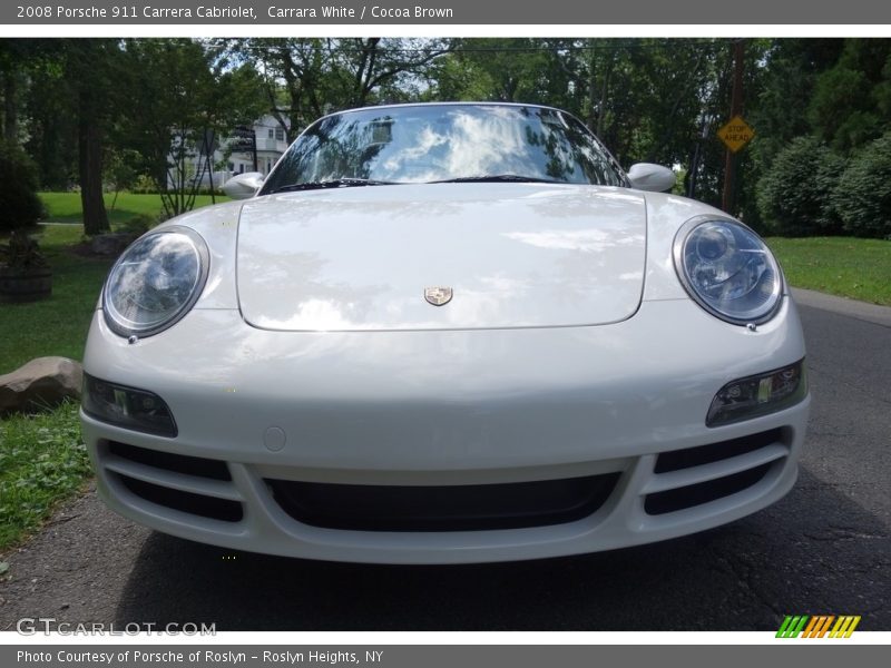 Carrara White / Cocoa Brown 2008 Porsche 911 Carrera Cabriolet