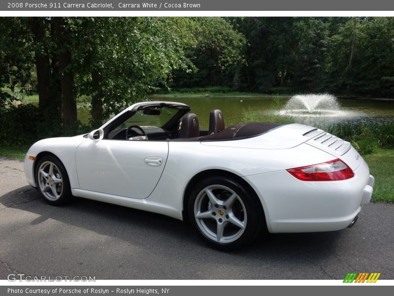 Carrara White / Cocoa Brown 2008 Porsche 911 Carrera Cabriolet