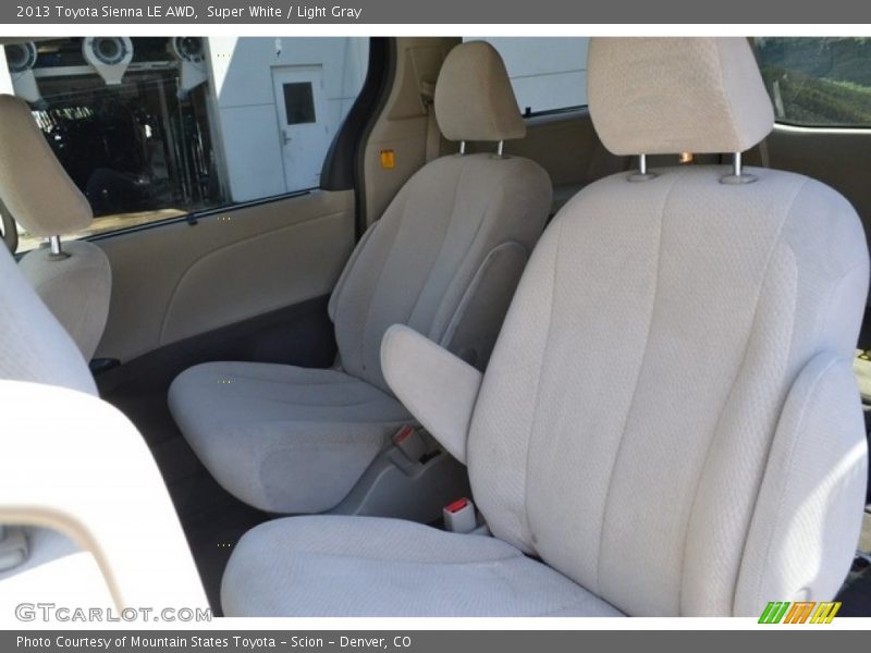 Super White / Light Gray 2013 Toyota Sienna LE AWD