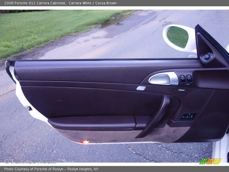 Carrara White / Cocoa Brown 2008 Porsche 911 Carrera Cabriolet