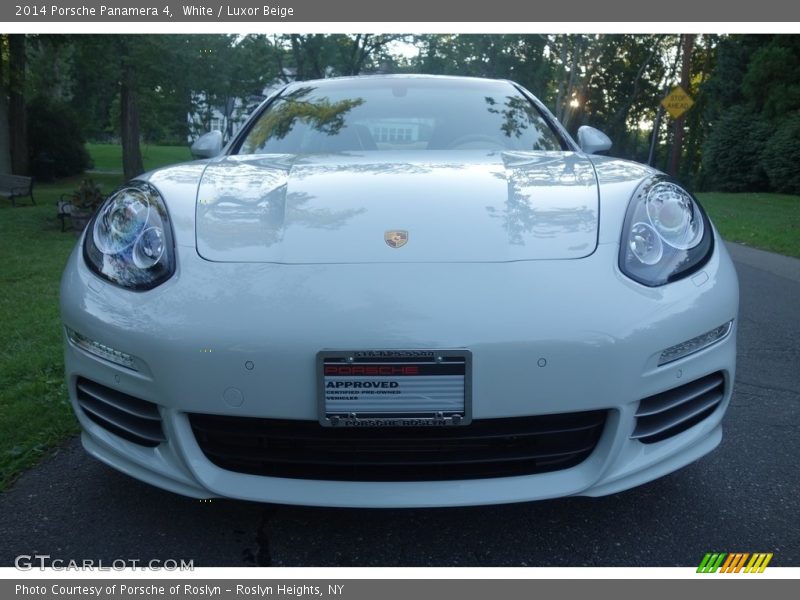 White / Luxor Beige 2014 Porsche Panamera 4