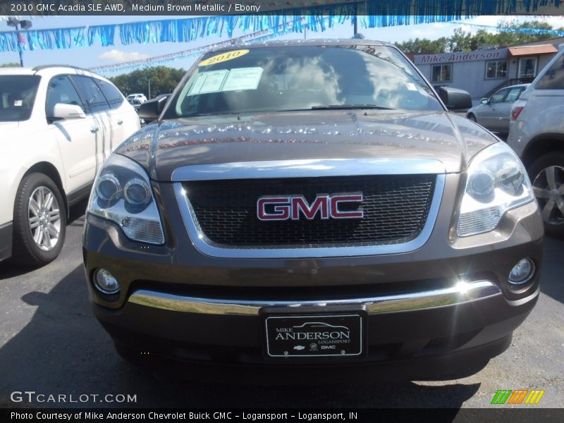 Medium Brown Metallic / Ebony 2010 GMC Acadia SLE AWD
