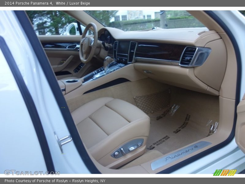 White / Luxor Beige 2014 Porsche Panamera 4