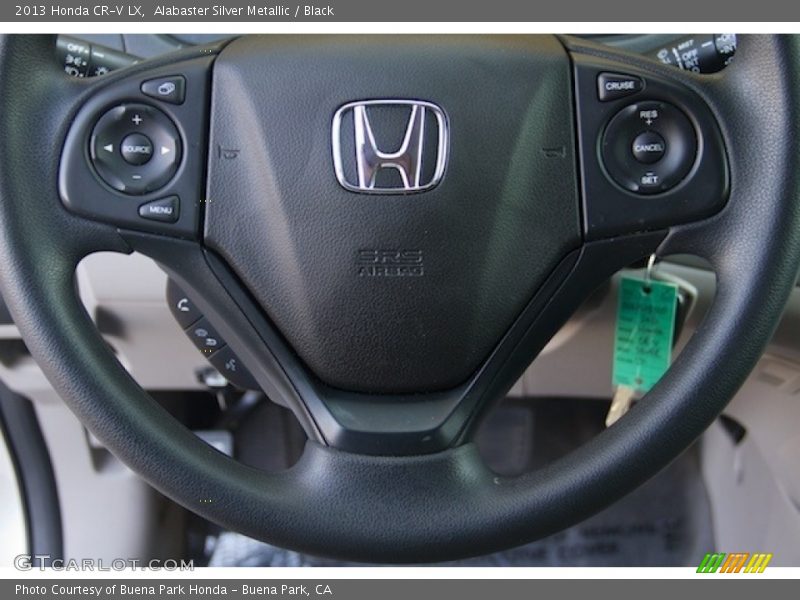 Alabaster Silver Metallic / Black 2013 Honda CR-V LX