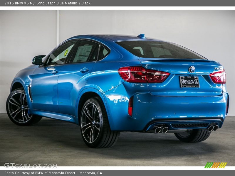 Long Beach Blue Metallic / Black 2016 BMW X6 M