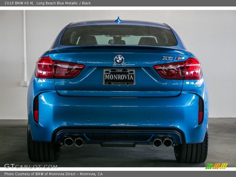 Long Beach Blue Metallic / Black 2016 BMW X6 M