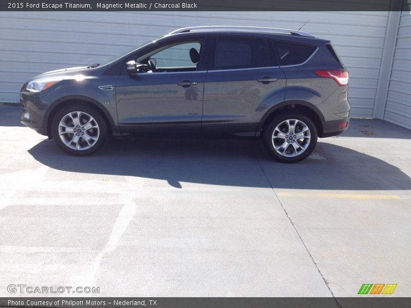 Magnetic Metallic / Charcoal Black 2015 Ford Escape Titanium