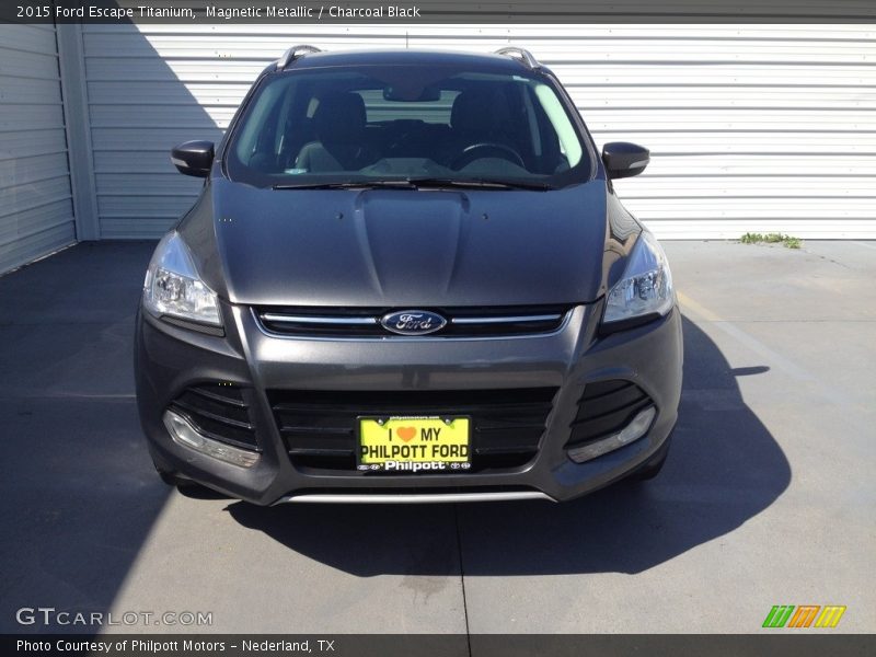 Magnetic Metallic / Charcoal Black 2015 Ford Escape Titanium