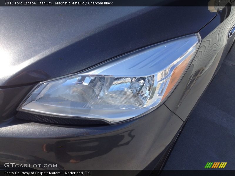 Magnetic Metallic / Charcoal Black 2015 Ford Escape Titanium