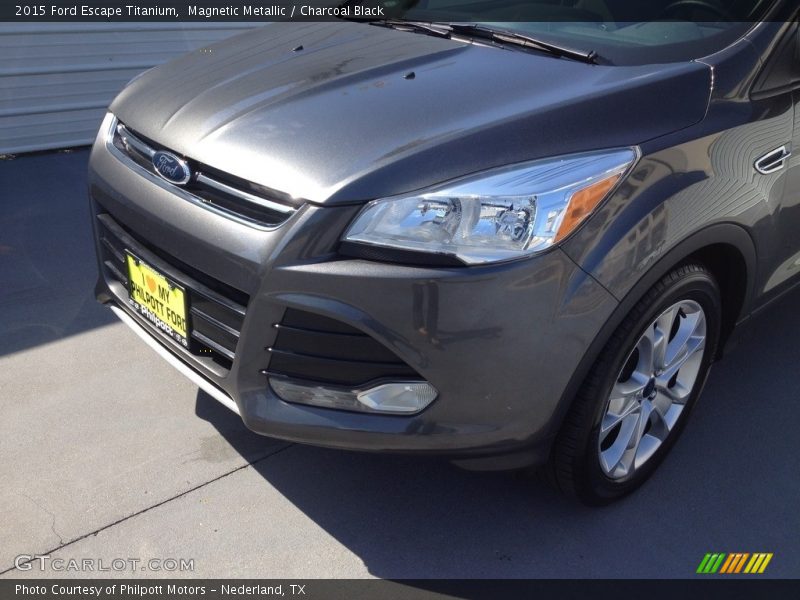 Magnetic Metallic / Charcoal Black 2015 Ford Escape Titanium