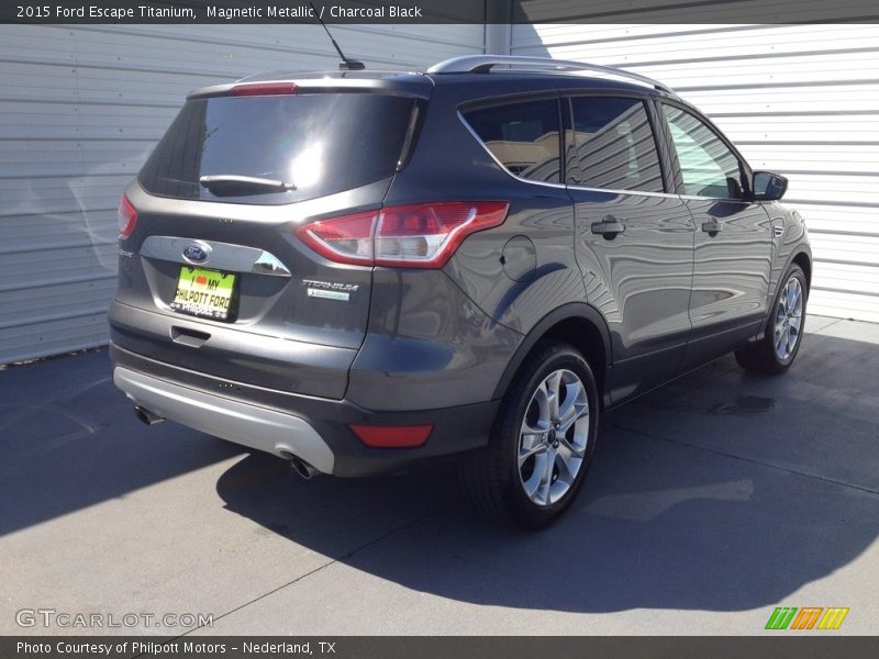 Magnetic Metallic / Charcoal Black 2015 Ford Escape Titanium