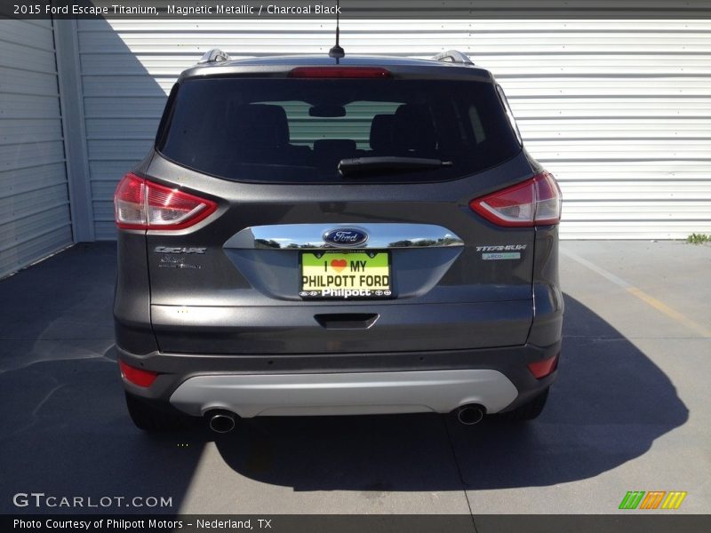 Magnetic Metallic / Charcoal Black 2015 Ford Escape Titanium