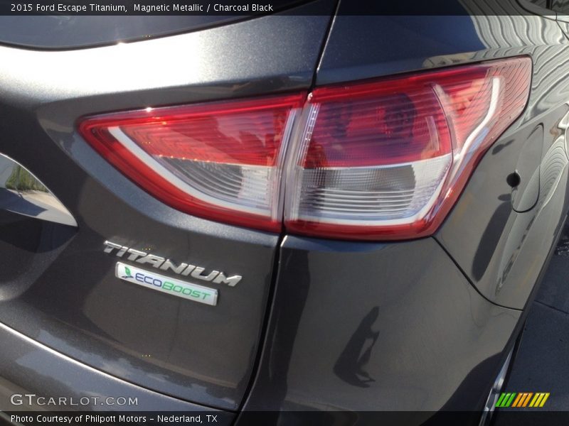 Magnetic Metallic / Charcoal Black 2015 Ford Escape Titanium