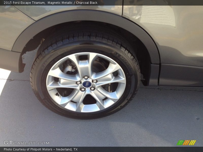 Magnetic Metallic / Charcoal Black 2015 Ford Escape Titanium