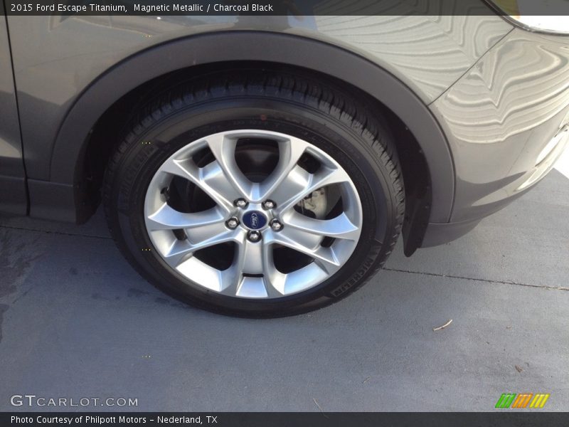 Magnetic Metallic / Charcoal Black 2015 Ford Escape Titanium