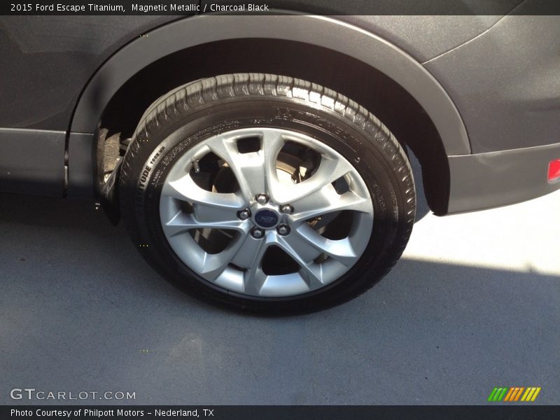 Magnetic Metallic / Charcoal Black 2015 Ford Escape Titanium