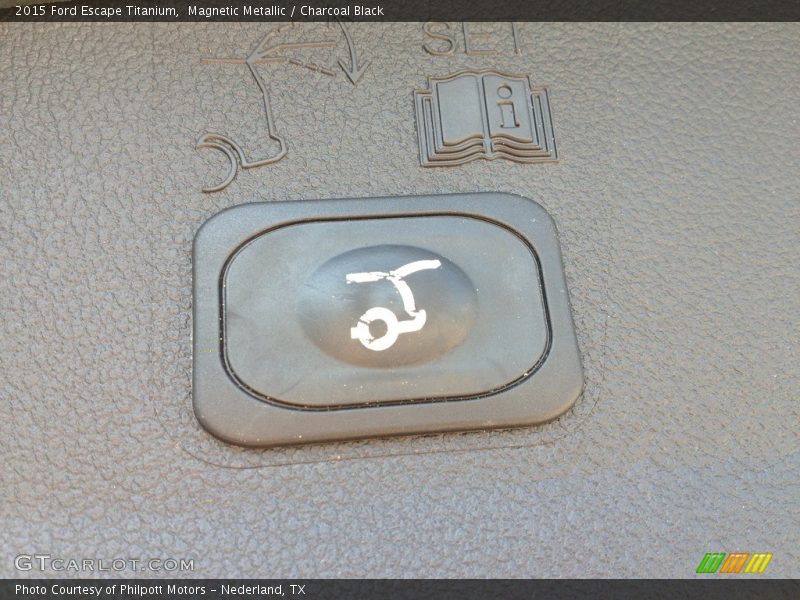 Magnetic Metallic / Charcoal Black 2015 Ford Escape Titanium