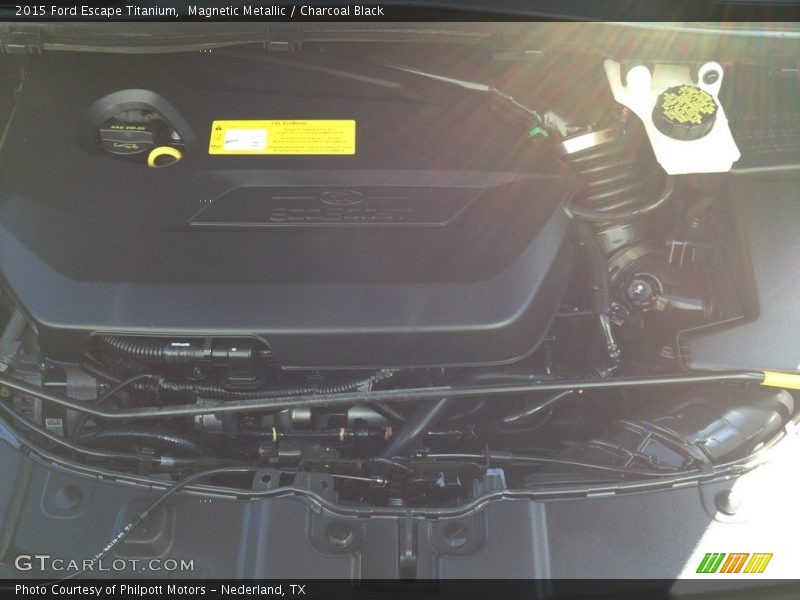 Magnetic Metallic / Charcoal Black 2015 Ford Escape Titanium
