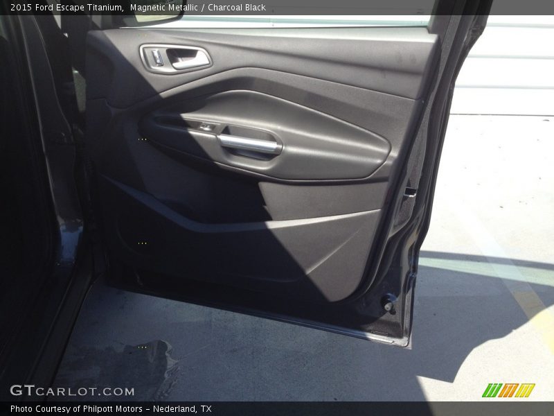 Magnetic Metallic / Charcoal Black 2015 Ford Escape Titanium