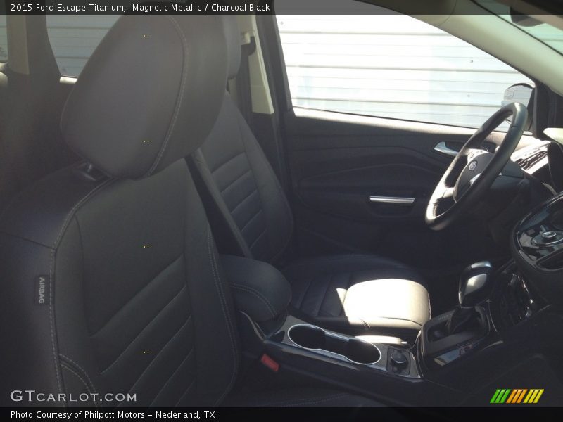 Magnetic Metallic / Charcoal Black 2015 Ford Escape Titanium