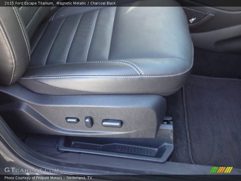 Magnetic Metallic / Charcoal Black 2015 Ford Escape Titanium