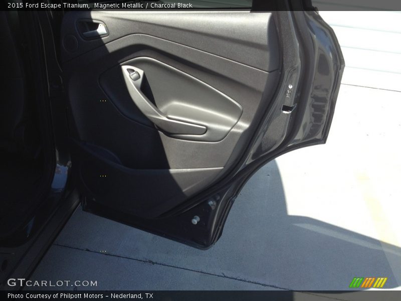 Magnetic Metallic / Charcoal Black 2015 Ford Escape Titanium