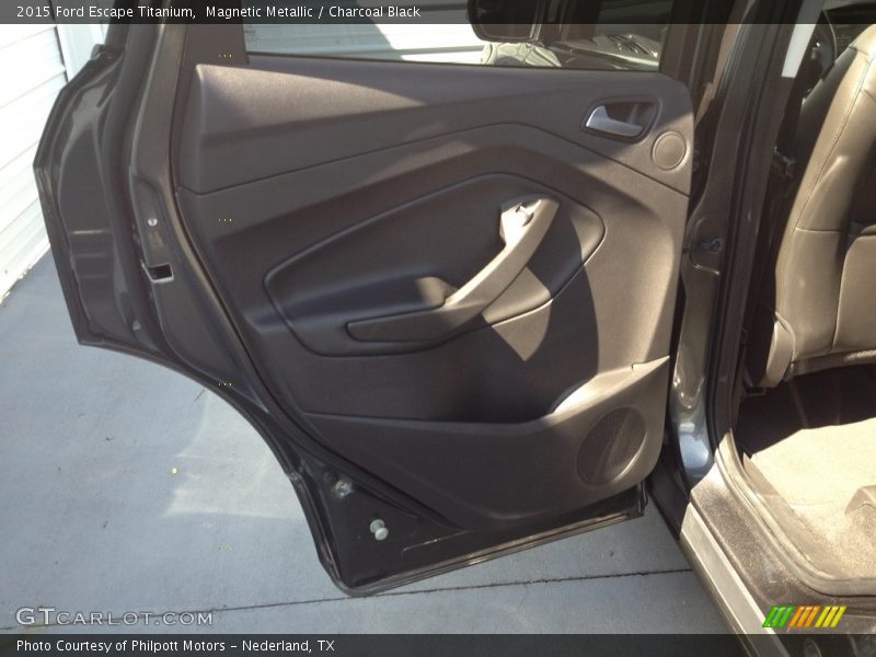 Magnetic Metallic / Charcoal Black 2015 Ford Escape Titanium