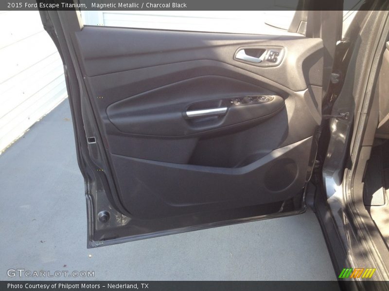Magnetic Metallic / Charcoal Black 2015 Ford Escape Titanium
