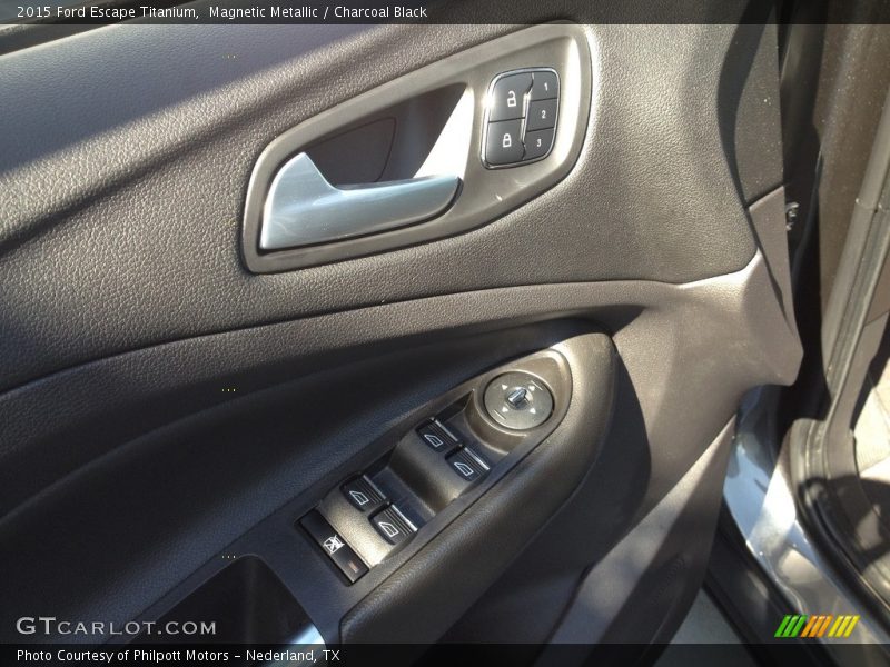 Magnetic Metallic / Charcoal Black 2015 Ford Escape Titanium