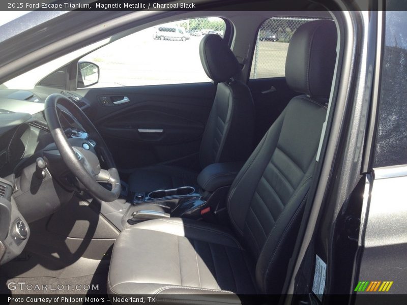 Magnetic Metallic / Charcoal Black 2015 Ford Escape Titanium