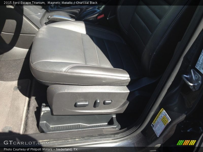 Magnetic Metallic / Charcoal Black 2015 Ford Escape Titanium