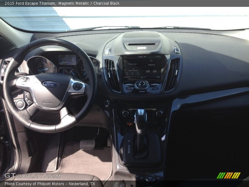 Magnetic Metallic / Charcoal Black 2015 Ford Escape Titanium